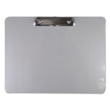 Universal® Plastic Brushed Aluminum Clipboard, Portrait, 1-2" Capacity, 8 1-2 X 11 freeshipping - TVN Wholesale 