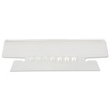 Universal® Hanging File Folder Plastic Index Tabs, 1-5-cut Tabs, Clear, 2.25" Wide, 25-pack freeshipping - TVN Wholesale 