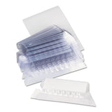 Universal® Hanging File Folder Plastic Index Tabs, 1-5-cut Tabs, Clear, 2.25" Wide, 25-pack freeshipping - TVN Wholesale 