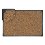 Universal® Tech Cork Board, 24 X 18, Cork, Black Frame freeshipping - TVN Wholesale 