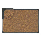 Universal® Tech Cork Board, 36 X 24, Cork, Black Plastic Frame freeshipping - TVN Wholesale 