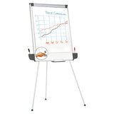 Universal® Tripod-style Dry Erase Easel, Easel: 44" To 78", Board: 29" X 41", White-silver freeshipping - TVN Wholesale 