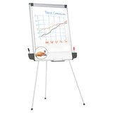Universal® Tripod-style Dry Erase Easel, Easel : 44" To 78", Board: 29" X 41", White-black freeshipping - TVN Wholesale 