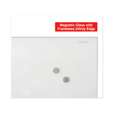 Universal® Frameless Magnetic Glass Marker Board, 36" X 24", White freeshipping - TVN Wholesale 