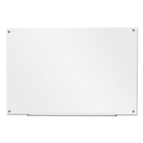 Universal® Frameless Glass Marker Board, 36" X 24", White freeshipping - TVN Wholesale 