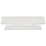 Universal® Hanging File Folder Plastic Index Tabs, 1-3-cut Tabs, Clear, 3.5" Wide, 25-pack freeshipping - TVN Wholesale 