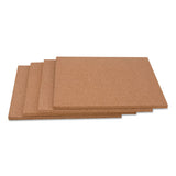 Universal® Cork Tile Panels, Brown, 12 X 12, 4-pack freeshipping - TVN Wholesale 
