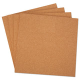 Universal® Cork Tile Panels, Brown, 12 X 12, 4-pack freeshipping - TVN Wholesale 