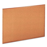 Universal® Cork Board With Oak Style Frame, 48 X 36, Natural, Oak-finished Frame freeshipping - TVN Wholesale 