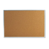 Universal® Bulletin Board, Natural Cork, 36 X 24, Satin-finished Aluminum Frame freeshipping - TVN Wholesale 