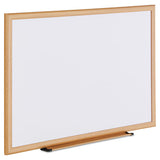 Universal® Dry Erase Board, Melamine, 36 X 24, Oak Frame freeshipping - TVN Wholesale 