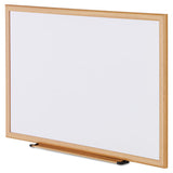 Universal® Dry Erase Board, Melamine, 36 X 24, Oak Frame freeshipping - TVN Wholesale 