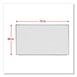 Universal® Dry Erase Board, Melamine, 72 X 48, Satin-finished Aluminum Frame freeshipping - TVN Wholesale 