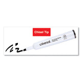 Universal™ Dry Erase Marker, Broad Chisel Tip, Black, Dozen freeshipping - TVN Wholesale 