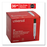Universal™ Dry Erase Marker Value Pack, Broad Chisel Tip, Black, 36-pack freeshipping - TVN Wholesale 