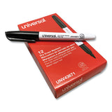 Universal™ Pen Style Dry Erase Marker, Fine Bullet Tip, Black, Dozen freeshipping - TVN Wholesale 