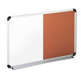 Universal® Cork-dry Erase Board, Melamine, 36 X 24, Black-gray, Aluminum-plastic Frame freeshipping - TVN Wholesale 