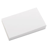 Unruled Index Cards, 3 X 5, White, 100-pack