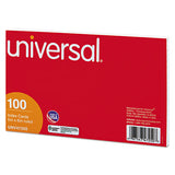 Universal® Ruled Index Cards, 3 X 5, White, 100-pack freeshipping - TVN Wholesale 