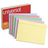 Universal® Index Cards, Ruled, 4 X 6, Assorted, 100-pack freeshipping - TVN Wholesale 