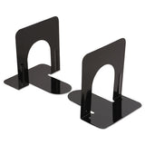 Universal® Economy Bookends, Standard, 4 3-4 X 5 1-4 X 5, Heavy Gauge Steel, Black freeshipping - TVN Wholesale 