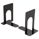 Universal® Economy Bookends, Nonskid, 5.88 X 8.25 X 9, Heavy Gauge Steel, Black freeshipping - TVN Wholesale 