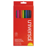 Universal™ Woodcase Colored Pencils, 3 Mm, Assorted Lead-barrel Colors, 24-pack freeshipping - TVN Wholesale 