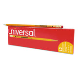Universal™ Deluxe Blackstonian Pencil, F (#2.5), Black Lead, Yellow Barrel, Dozen freeshipping - TVN Wholesale 