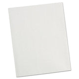 Universal® Two-pocket Portfolio, Embossed Leather Grain Paper, 11 X 8.5, White, 25-box freeshipping - TVN Wholesale 