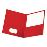 Universal® Two-pocket Portfolio, Embossed Leather Grain Paper, 11 X 8.5, Red, 25-box freeshipping - TVN Wholesale 