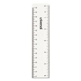 Universal® Clear Plastic Ruler, Standard-metric, 12" Long, Clear freeshipping - TVN Wholesale 