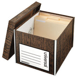 Universal® Heavy-duty Easy Assembly Storage Box, Letter-legal Files, Woodgrain, 12-carton freeshipping - TVN Wholesale 