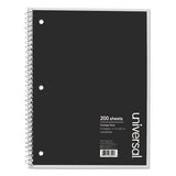 Universal® Wirebound Notebook, 1 Subject, Medium-college Rule, Black Cover, 11 X 8.5, 100 Sheets freeshipping - TVN Wholesale 