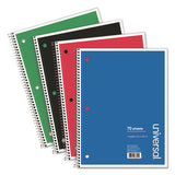 Universal® Wirebound Notebook, 1 Subject, Medium-college Rule, Assorted Covers, 10.5 X 8, 70 Sheets, 4-pack freeshipping - TVN Wholesale 