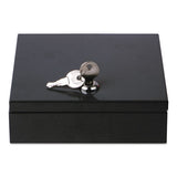 Universal® Space-saving Steel Security Box, Cash, Coin Compartments, 6.75 X 6.78 X 2, Black freeshipping - TVN Wholesale 