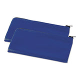 Universal® Zippered Wallets-cases, Leatherette Pu, 11 X 6, Blue, 2-pack freeshipping - TVN Wholesale 