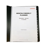 Universal® Weekly Planner, 11 X 8, Black Cover, 14-month (dec To Jan): 2021 To 2023 freeshipping - TVN Wholesale 