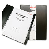 Universal® Weekly Planner, 11 X 8, Black Cover, 14-month (dec To Jan): 2021 To 2023 freeshipping - TVN Wholesale 