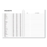 Universal® Monthly Planner, 11 X 8, Black Cover, 14-month (dec To Jan): 2021 To 2023 freeshipping - TVN Wholesale 