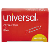 Universal® Paper Clips, Small (no. 1), Silver, 100-box freeshipping - TVN Wholesale 