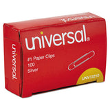 Universal® Paper Clips, Small (no. 1), Silver, 100 Clips-box, 10 Boxes-pack, 12 Packs-carton freeshipping - TVN Wholesale 