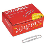 Universal® Paper Clips, Small (no. 1), Silver, 100 Clips-box, 10 Boxes-pack freeshipping - TVN Wholesale 