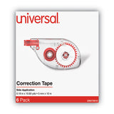Universal® Side-application Correction Tape, 1-5" X 393", 6-pack freeshipping - TVN Wholesale 
