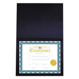 Universal® Certificate-document Cover, 8 1-2 X 11 - 8 X 10 - A4, Navy, 6-pack freeshipping - TVN Wholesale 