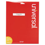 Universal® Self-adhesive Permanent File Folder Labels, 0.66 X 3.44, White, 30-sheet, 25 Sheets-box freeshipping - TVN Wholesale 