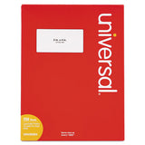 Universal® White Labels, Inkjet-laser Printers, 1 X 2.63, White, 30-sheet, 25 Sheets-pack freeshipping - TVN Wholesale 