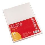 Universal® Project Folders, Letter Size, Clear, 25-pack freeshipping - TVN Wholesale 