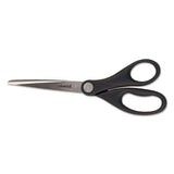 Universal® Stainless Steel Office Scissors, 8" Long, 3.75" Cut Length, Black Straight Handle freeshipping - TVN Wholesale 