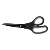Universal® Industrial Carbon Blade Scissors, 8" Long, 3.5" Cut Length, Black-gray Straight Handle freeshipping - TVN Wholesale 