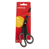 Universal® Industrial Carbon Blade Scissors, 8" Long, 3.5" Cut Length, Black-gray Offset Handle freeshipping - TVN Wholesale 